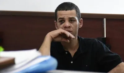 Kevin Samir López Mejía, presunto homicida, tras serle legalizada su captura.