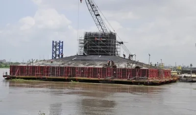 Obras del Nuevo Puente Pumarejo