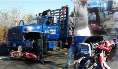 Así quedaron los dos vehículos.