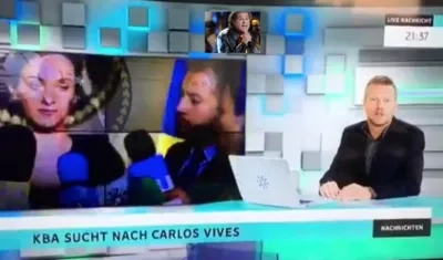 Imagen del noticiero alemán.