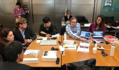 El gerente de Desarrollo de Ciudad, Carlos Acosta, y la secretaria de Planeación, Margarita Zaher.