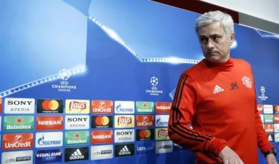 José Mourinho, técnico del Manchester United. 