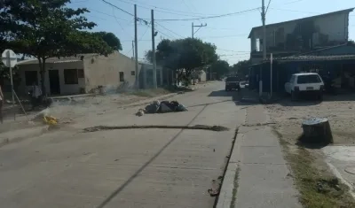 Calle 11 con carrera 23, en el barrio La Luz, en el suroriente de Barranquilla