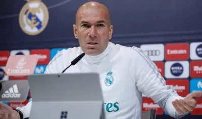 Zinedine Zidane, técnico del Real Madrid. 