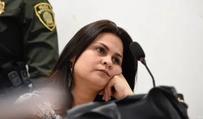 Dayana Jassir en la audiencia.