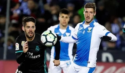 Isco en acción del partido. 