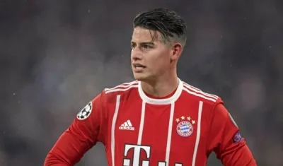 James Rodríguez, jugador del Bayern Múnich. 