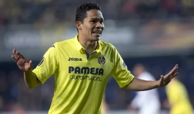 Carlos Bacca, delantero de Villarreal. 
