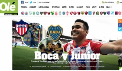 Olé remarca el regreso de Teófilo a la Bombonero. 