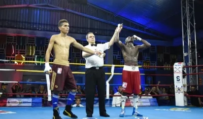 Celebración de Yuberjen al conocer su triunfo. 