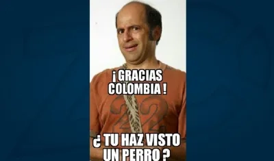 Con esta imagen el actor agradeció el cariño de los televidentes. 