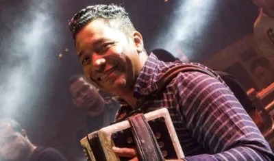 El acordeonero Juan José Granados.