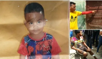 Foto autorizada de la familia del niño de 3 años, Gino Sebastián Castro Carrascal, que murió luego de recibir un disparo.