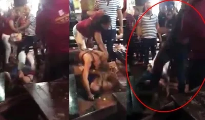 Salvaje agresión de “hombre” a joven que peleaba con su mujer