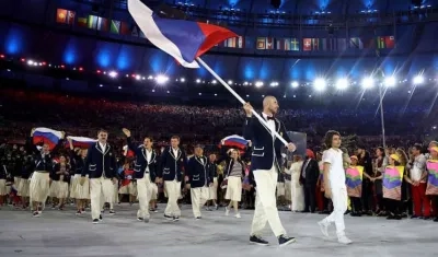 Delegación olímpica de Rusia. 