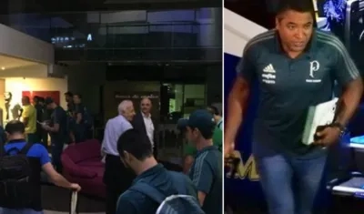 El técnico Roger Machado del Palmeiras.