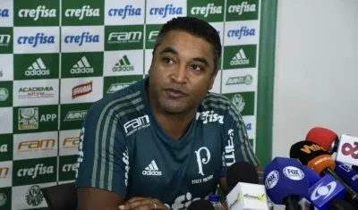 Roger Machado, técnico del Palmeiras.