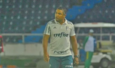 Roger Machado, técnico del Palmeiras.