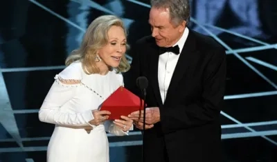 Los actores Faye Dunaway y Warren Beatty.