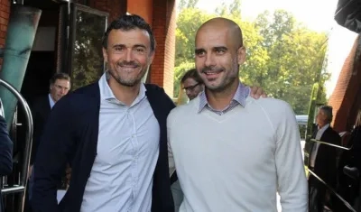 Luis Enrique y Pep Guardiola.