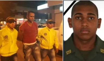  Arnovis Jesús Serpa Ospino, presunto homicida del auxiliar de policía Marc Jordi Miranda Carrillo.