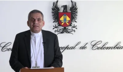 Monseñor Elkin Reyes, obispo auxiliar de Medellín.