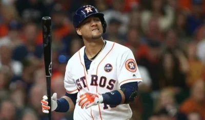 Yuli Gurriel, pelotero de los Astros. 