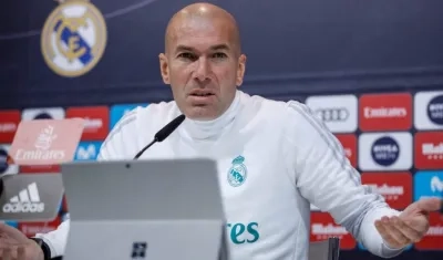 Zinedine Zidane, técnico del Real Madrid. 