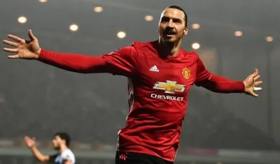 Zlatan Ibrahimovic, delantero sueco. 