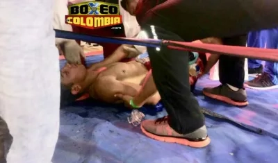 Yeison Cohen se desvaneció en la lona. 