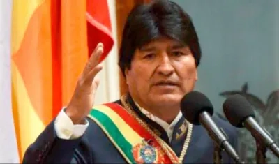 Evo Morales, presidente de Bolivia.