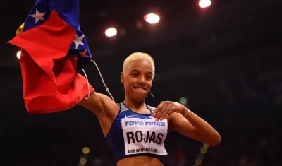 Yulimar Rojas es ahora bicampeona mundial de salto triple.