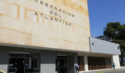 Fachada de la Gobernación del Atlántico.