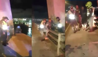 Pantallazos de la secuencia del rescate.