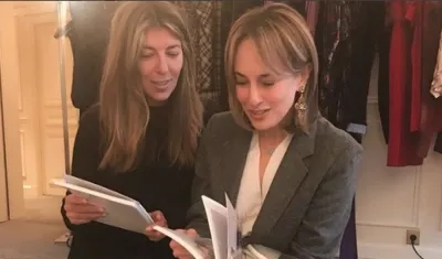 La editora Nina García y la diseñadora Silvia Tcherassi.