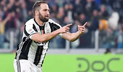 Gonzalo Higuaín, delantero de la Juventus. 