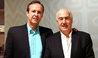 Expresidentes Jorge Quiroga, de Bolivia, y Andrés Pastrana, de Colombia.