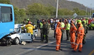 Estado en que quedó el vehículo.