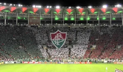 Afición del Fluminense de Río de Janeiro. 