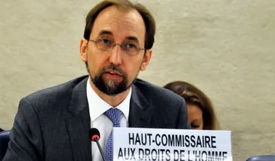 Zeid Ra'ad Al Hussein, alto comisionado de Naciones Unidas para los Derechos Humanos.