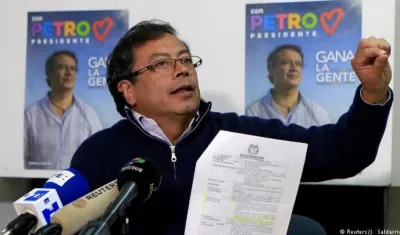 Gustavo Petro, candidato presidencial.