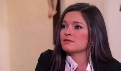 La actriz Johanna Cabrera.