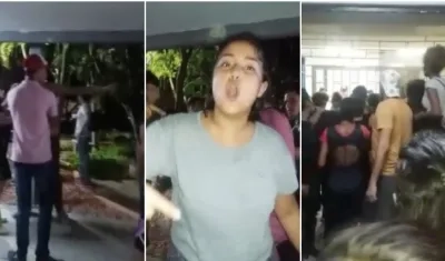 Los estudiantes denunciaron las agresiones en redes sociales.