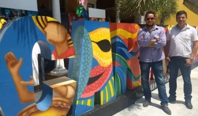 Los artesanos galaperos, Hernando Arteta y Rubiel Badillo.