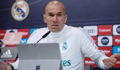 Zinedine Zidane, técnico del Real Madrid. 