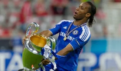 Didier Drogba ganó varios torneos con el Chelsea. 