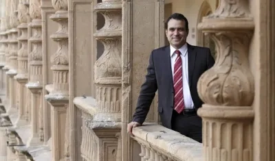 El jefe de la Misión de Veeduría Electoral de la OEA para las elecciones legislativas que se realizarán mañana en Colombia, Kevin Casas Zamora