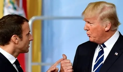 Emmanuel Macron y Donald Trump.