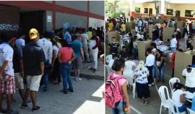 Por fuera y por dentro, es alta la afluencia de los electores en la Cruzada Social.