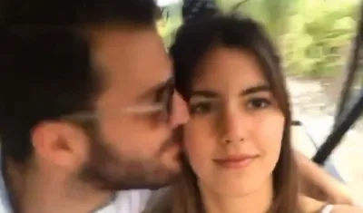 Paulina Vega y su acompañante